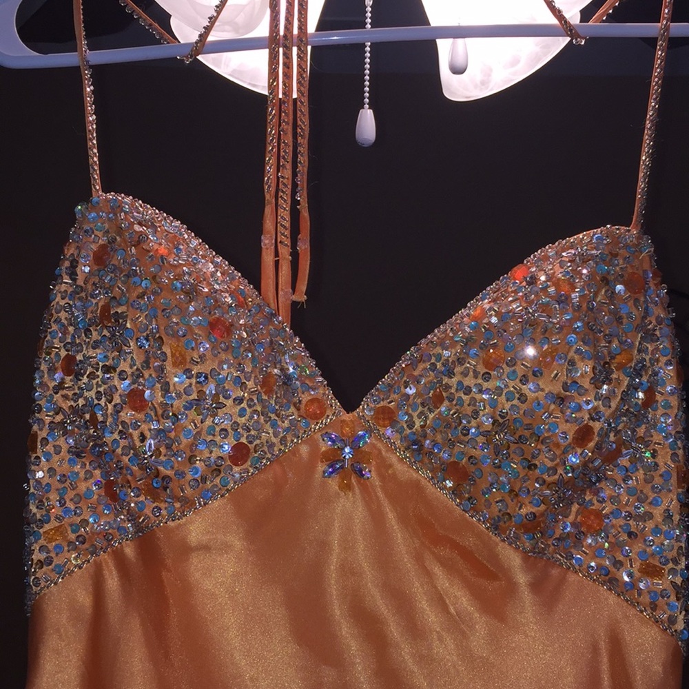 open back dance dress.